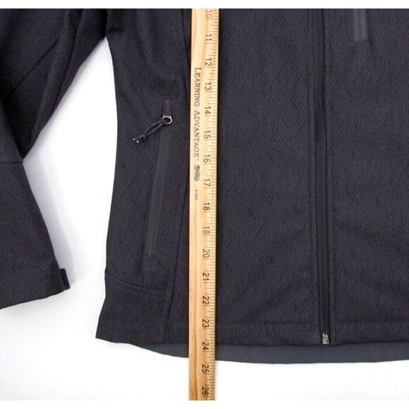 Free Country Jacket Womens Small Gray Soft Shell Faux Fur Lined Removable Hood - Picture 9 of 12